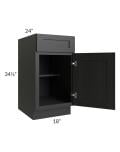 Artisan Black Shaker 15x84 Wall Pantry