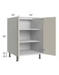 Milan Beige Matte 24x36 Square Corner Wall Cabinet