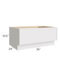 Vienna Cloud 24x30 Square Corner Wall Cabinet
