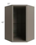 Tuscan Stone 24x42 Square Corner Wall Cabinet