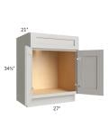 Midtown Light Grey Shaker Wainscot 36" Wall Panel