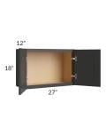 Midtown Ash Shaker 24x15 Square Corner Wall Cabinet