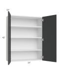 Venetian Black Matte 30x84 Wall Pantry Cabinet