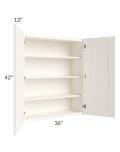 Signature Vanilla Glaze 24x90 Wall Pantry